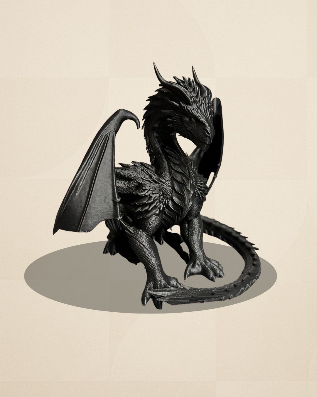 3D Printed Decorative Dragon – High Detail, Premium Finish