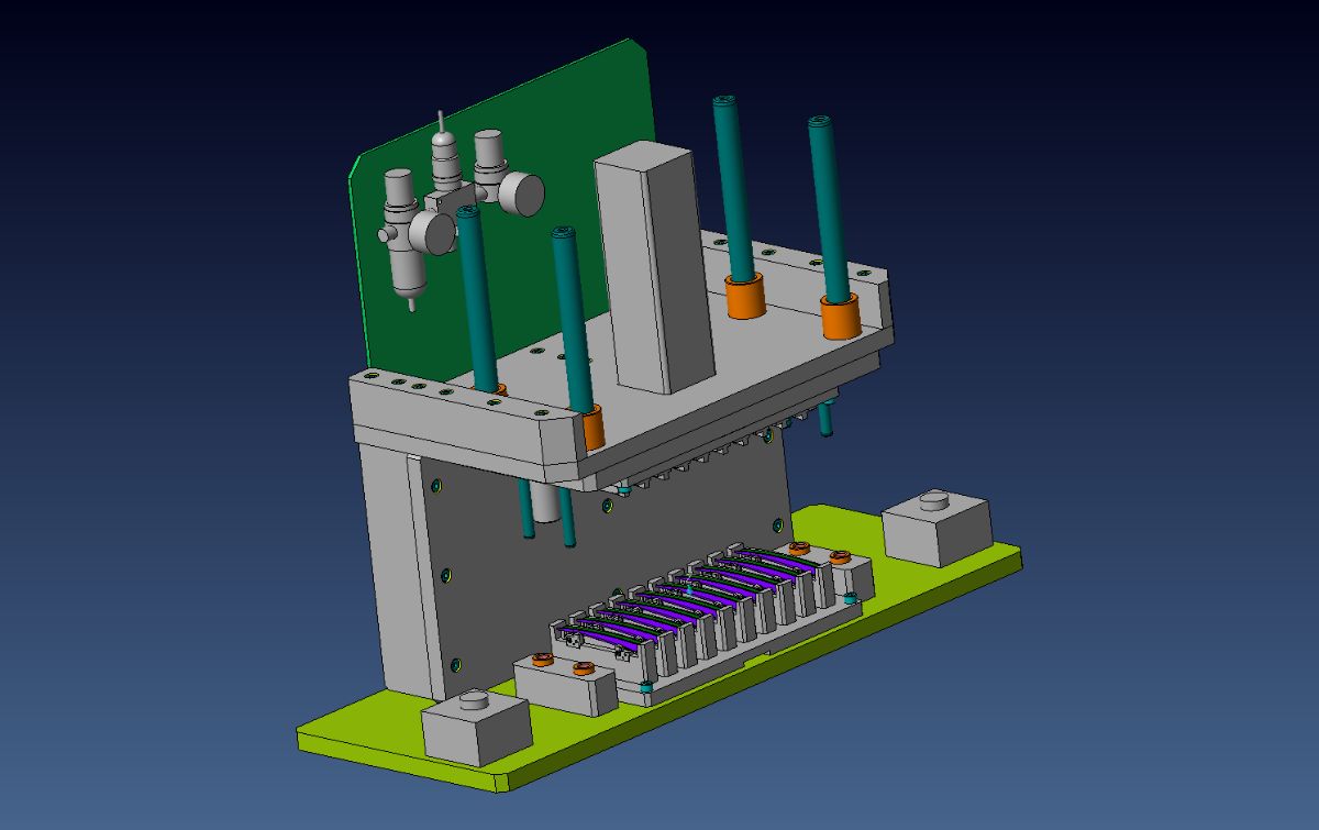 Pneumatic foam pressing machine for automotive parts